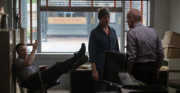 Sam Rockwell, Frances McDormand et Zeljko Ivanek, Three Billboards
